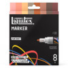 photo-Marqueurs - Peinture acrylique - Couleurs portrait - Pointe ronde 2mm - Lot de 8 - Liquitex