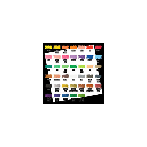 Marqueurs - Peinture acrylique - Boîte de 40 couleurs - Pointe ronde 2mm - Tous supports - Liquitex