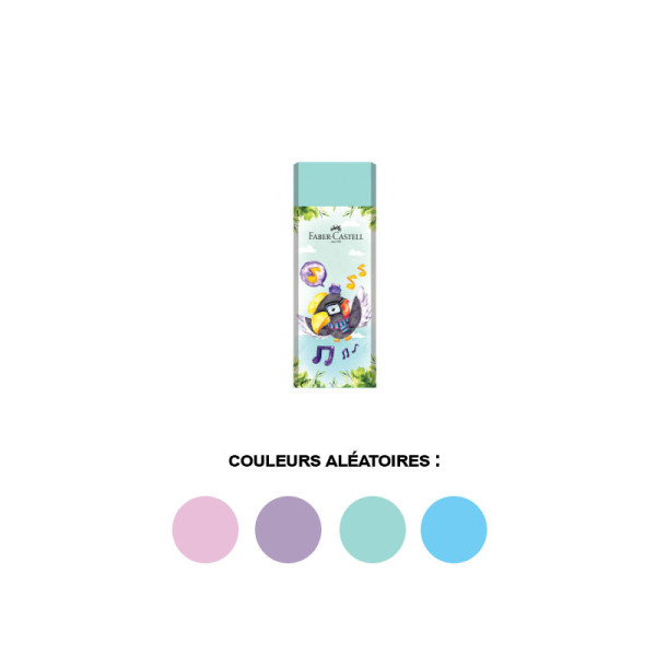 Gomme de couleur sans PVC Happy Jungle Faber-Castell
