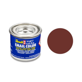 photo-Peinture émail - Rouge brique mat - RAL 3009 - Maquette - Modélisme - Revell - Pot 14ml