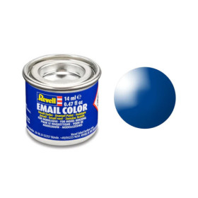 photo-Peinture émail - Bleu brillant - RAL 5005 - Maquette - Modélisme - Revell - Pot 14ml