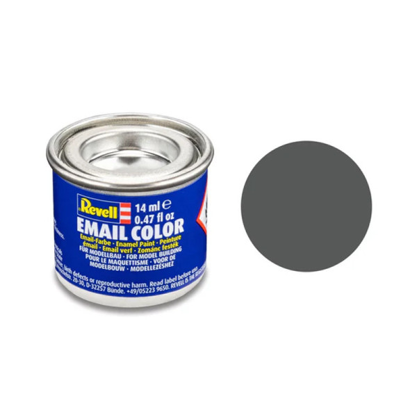 photo-Peinture émail - Gris olive mat - RAL 7010 - Maquette - Modélisme - Revell - Pot 14ml