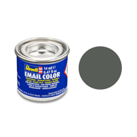 photo-Peinture émail - Gris vert mat - RAL 7009 - Maquette - Modélisme - Revell - Pot 14ml