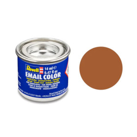 photo-Peinture émail - Marron mat - RAL 8023 - Maquette - Modélisme - Revell - Pot 14ml