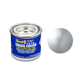 photo-Peinture émail - Argent métallisé - Maquette - Modélisme - Revell - Pot 14ml