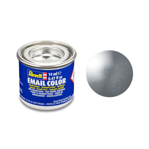 photo-Peinture émail - Gris acier métallisé - Maquette - Modélisme - Revell - Pot 14ml