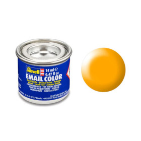 photo-Peinture émail - Jaune Lufthansa satiné - RAL 1028 - Maquette - Modélisme - Revell - Pot 14ml