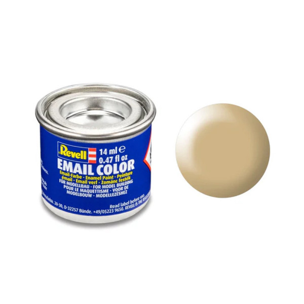 photo-Peinture émail - Beige satiné - RAL 1001 - Maquette - Modélisme - Revell - Pot 14ml