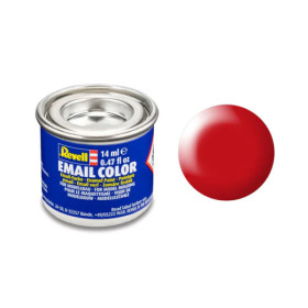 photo-Peinture émail - Rouge lumineux satiné - RAL 3026 - Maquette - Modélisme - Revell - Pot 14ml