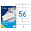5600 étiquettes blanches - A4 - 52,5x21,2mm - Agipa 118992