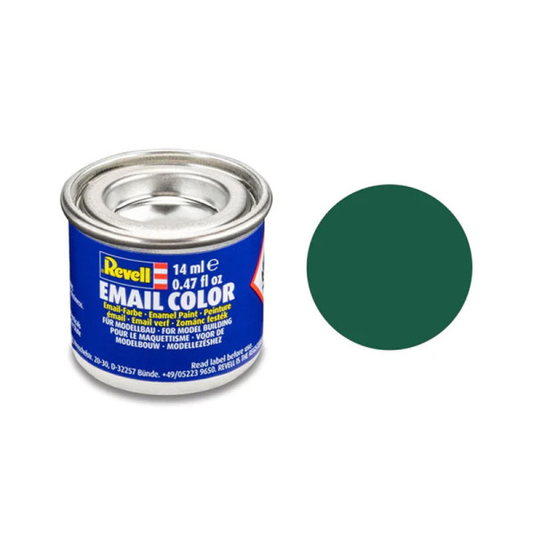 Peinture émail - Vert foncé mat - Maquette - Modélisme - Revell - Pot 14ml
