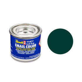photo-Peinture émail - Noir vert mat - Maquette - Modélisme - Revell - Pot 14ml