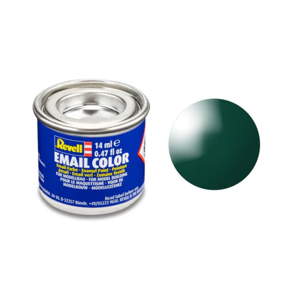 photo-Peinture émail - Vert mousse - RAL 6005 - Maquette - Modélisme - Revell - Pot 14ml