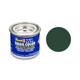 photo-Peinture émail - Vert foncé RAF mat - Maquette - Modélisme - Revell - Pot 14ml