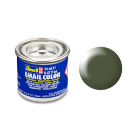 photo-Peinture émail - Vert olive satinée - RAL 6003 - Maquette - Modélisme - Revell - Pot 14ml