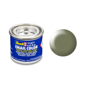 photo-Peinture émail - Vert gris satiné - RAL 6013 - Maquette - Modélisme - Revell - Pot 14ml