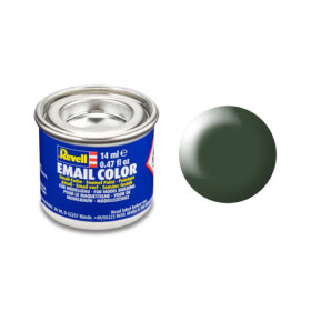 photo-Peinture émail - Vert foncé satiné - RAL 6020 - Maquette - Modélisme - Revell - Pot 14ml