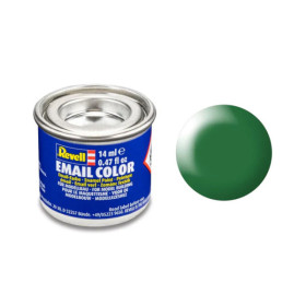 photo-Peinture émail - Vert feuille - RAL 6001 - Maquette - Modélisme - Revell - Pot 14ml