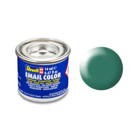 photo-Peinture émail - Vert patine satiné - RAL 6000 - Maquette - Modélisme - Revell - Pot 14ml