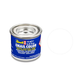 photo-Peinture émail - Blanc mat - RAL 9001 - Maquette - Modélisme - Revell - Pot 14ml