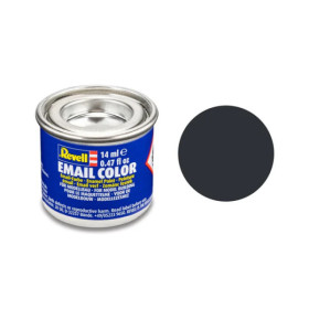Peinture émail - Gris anthracite mat - RAL 7021 - Maquette - Modélisme - Revell - Pot 14ml