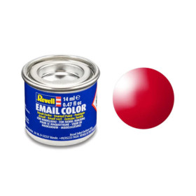 photo-Peinture émail - Rouge italien brillant - Maquette - Modélisme - Revell - Pot 14ml