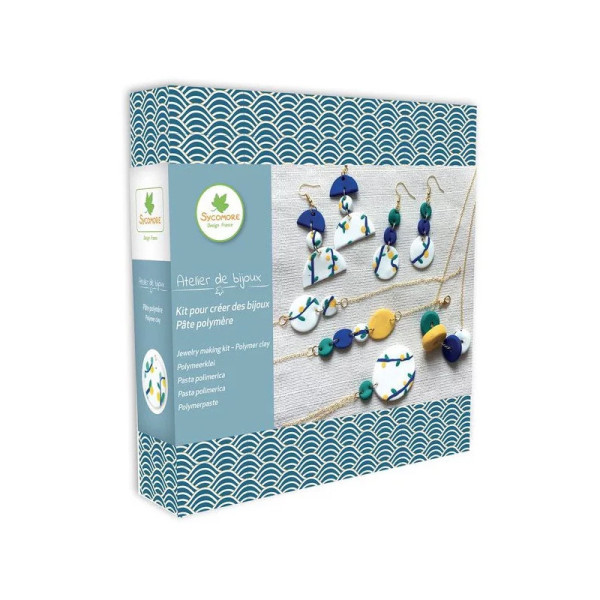 photo-Jeu créatif - Bijoux à créer - Boucles d'oreilles en pâte polymère - Dès 10 ans - Loisirs créatifs