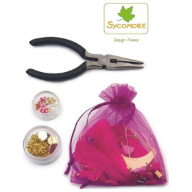 Jeu créatif - Bijoux à créer - Boucles d'oreilles et collier avec pompons - Dès 10 ans - Loisirs créatifs