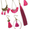 Jeu créatif - Bijoux à créer - Boucles d'oreilles et collier avec pompons - Dès 10 ans - Loisirs créatifs