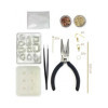 Jeu créatif - Bijoux à créer - Colliers et pendentifs ciment et feuilles d'or - Dès 10 ans - Loisirs créatifs