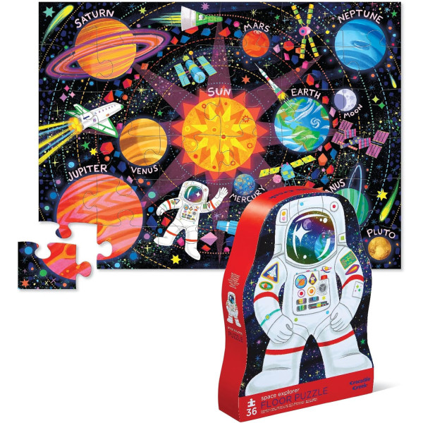 Puzzle - 36 pièces - Le système solaire - Dès 3 ans - Jeu éducatif - Crocodile Creek