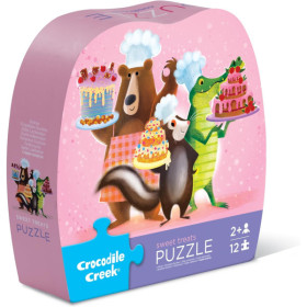 Puzzle - 12 pièces - Friandises sucrées - Dès 2 ans - Jeu éducatif - Crocodile Creek