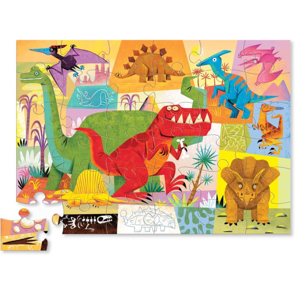 photo-Puzzle - 36 pièces - Les dinosaures - Dès 3 ans - Jeu éducatif - Crocodile Creek