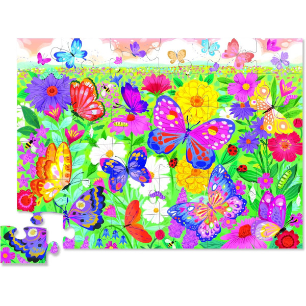photo-Puzzle - 36 pièces - Les papillons - Dès 3 ans - Jeu éducatif - Crocodile Creek