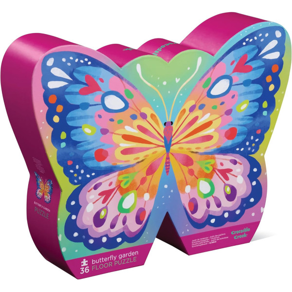Puzzle - 36 pièces - Les papillons - Dès 3 ans - Jeu éducatif - Crocodile Creek