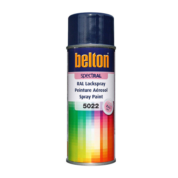 Bombe de peinture Belton Spectral RAL5022 bleu nuit 400ml | Artmania
