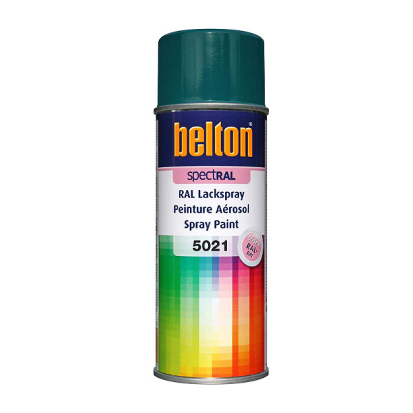 Bombe de peinture Belton Spectral RAL5021 bleu eau 400ml | Artmania