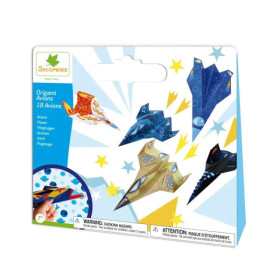 photo-Kit pour créer des origamis - Avions en papier - 18 modèles - Dès 7 ans - Sycomore