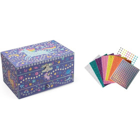 Boîte à musique - A décorer - Avec mosaïques et strass - Dès 5 ans - Sycomore