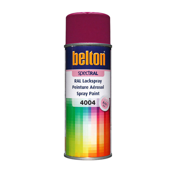 Bombe de peinture Belton Spectral RAL4004 violet bordeaux 400ml | Artmania