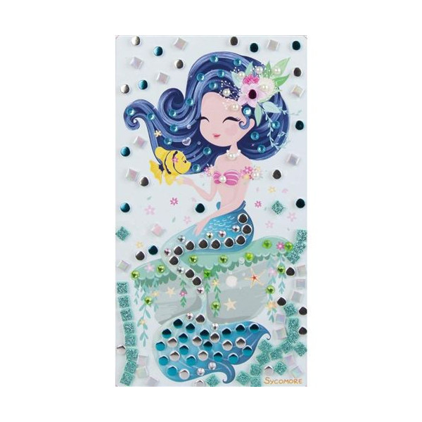 Jeu créatif - Mosaïques à coller - 3 tableaux sirènes - Dès 5 ans - Loisirs créatifs