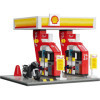 photo-Maquette - Station service Shell - 305 pièces + 1 moto incluse - 19,5x11cm - CaDA