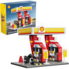 Maquette - Station service Shell - 305 pièces + 1 moto incluse - 19,5x11cm - CaDA