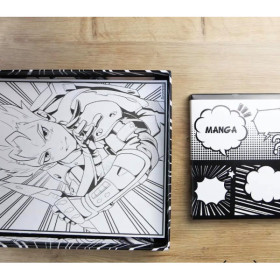 Manga - Coffret de 8 marqueurs + 10 papier layout Manga - Dès 10 ans - Sycomore