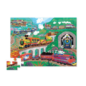 photo-Puzzle - 36 pièces - Les trains - Dès 3 ans - Crocodile Creek