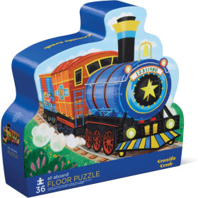 Puzzle - 36 pièces - Les trains - Dès 3 ans - Crocodile Creek