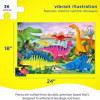Puzzle - 36 pièces - Le monde des dinosaures - Dès 3 ans - Crocodile Creek