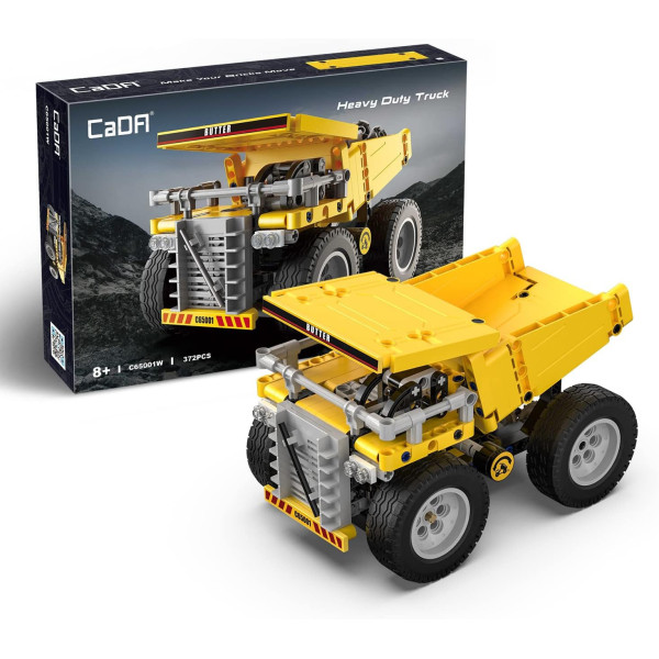Maquette - Camion de chantier jaune - 372 pièces - Dès 8 ans - CaDA