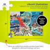Puzzle - 48 pièces - Une journée à l'aquarium - Dès 4 ans - Animaux marins - Crocodile Creek