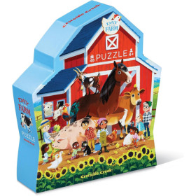 Puzzle - 48 pièces - Une journée à la ferme - Dès 4 ans - Crocodile Creek